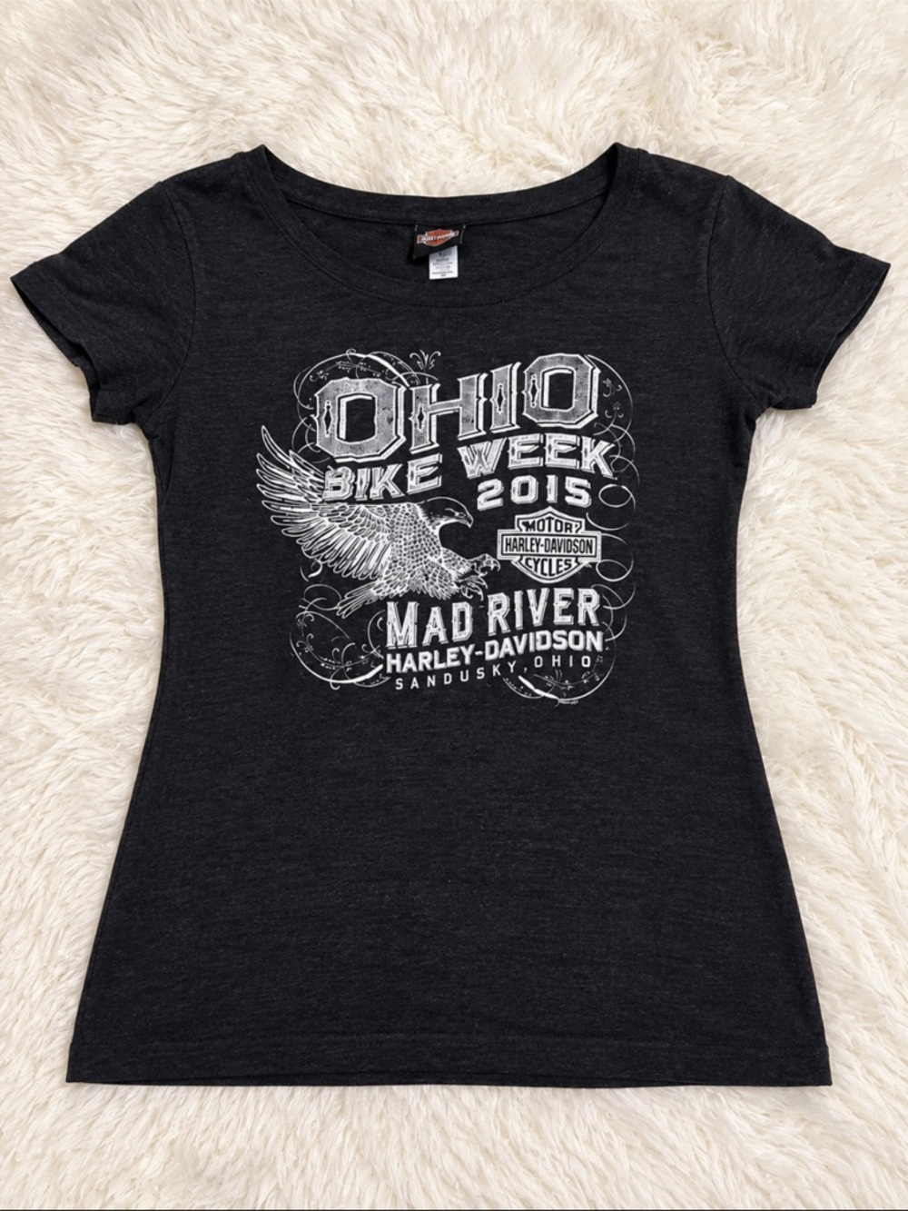 Harley-Davidson Black Women's Ohio Bike Week 2015 Graphic Tee